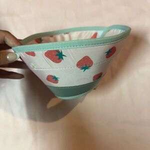 Strawberry Print Pet Cone
